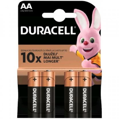 Picture of Duracell AA 1.5V LR6 MN1500, PAK4 CK, ALKALNE baterije duralock