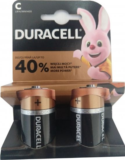 Picture of Duracell Tip C 1.5V LR14 MN1400, PAK2 CK, ALKALNE baterije