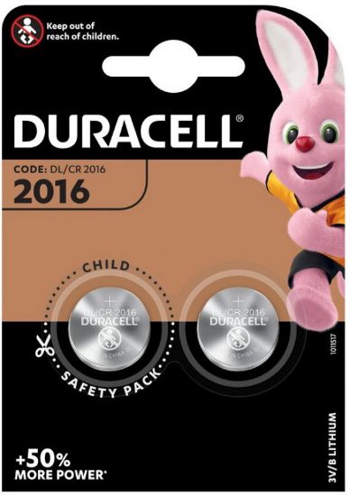 Slika Duracell 2016 LITHIUM 3V PAK2 CK baterije dugme