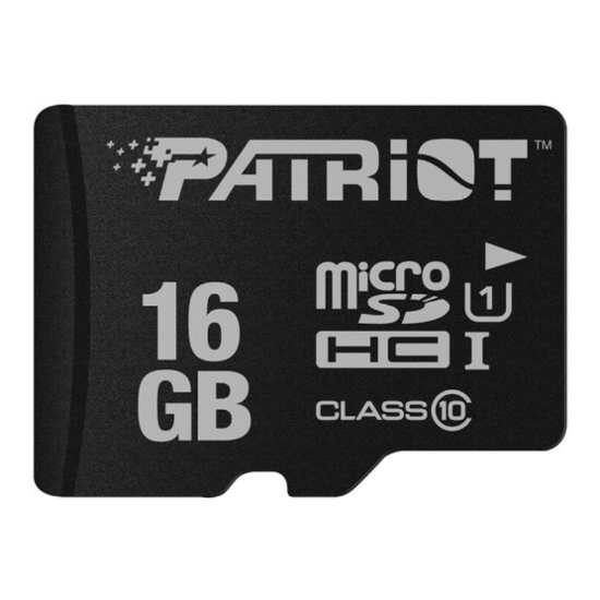 Picture of Micro SDHC 16GB Patriot Class 10 LX Series UHS-I CL10 PSF16GMDC10
