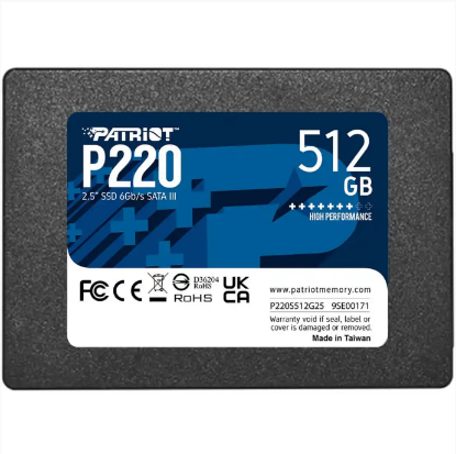 Picture of SSD 2.5 SATA3 512GB Patriot P220 550MBs/500MBs P220S512G25